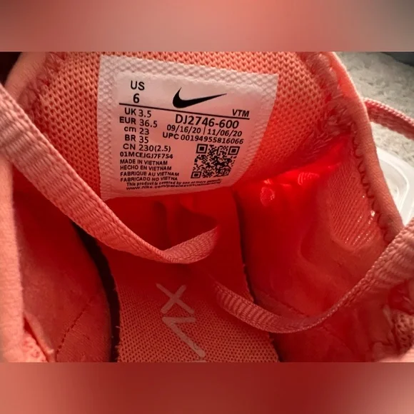 Nike Air Max 270 Bright Orange Sneakers - Picture 5 of 5